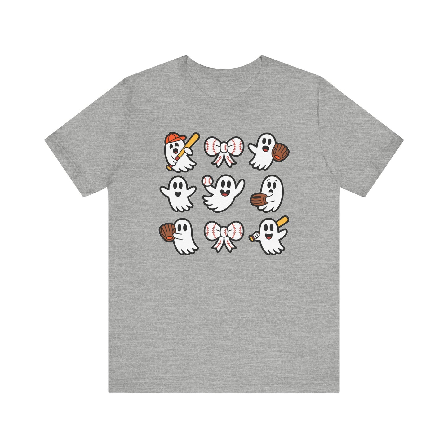 Cute Baseball Ghosts Halloween Spooky T-shirt