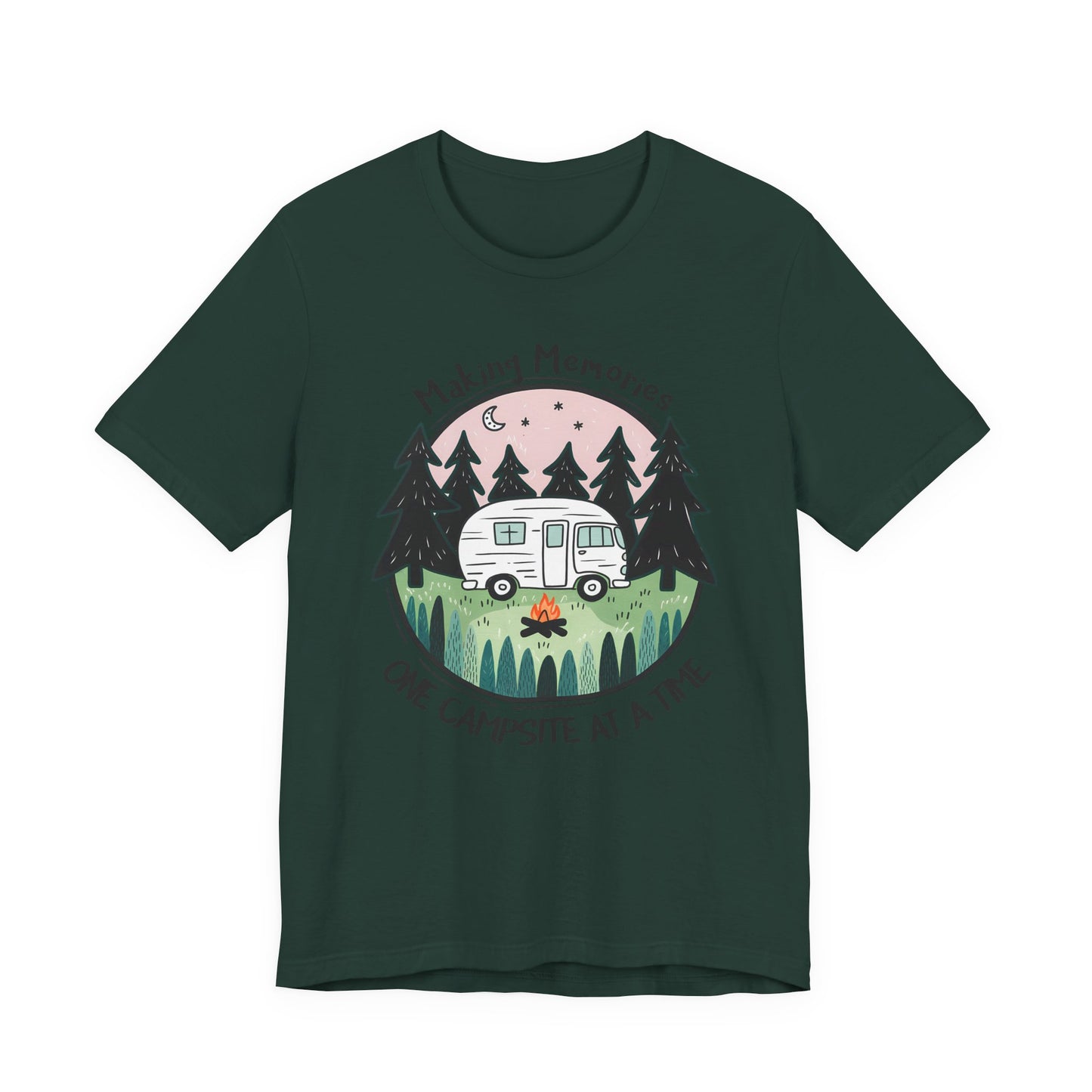 Making Memories One Campsite at a Time – Retro RV Camping Shirt