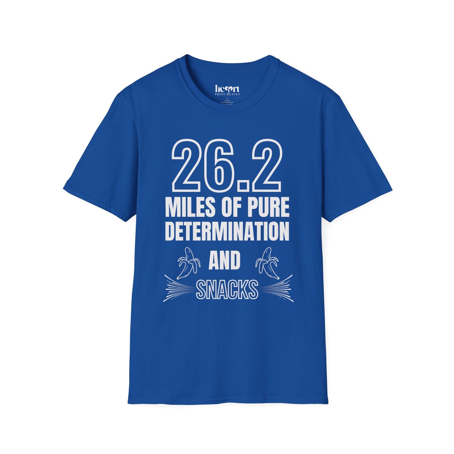 26.2 Miles of Pure Determination And Snacks – Funny Marathon Running T-Shirt