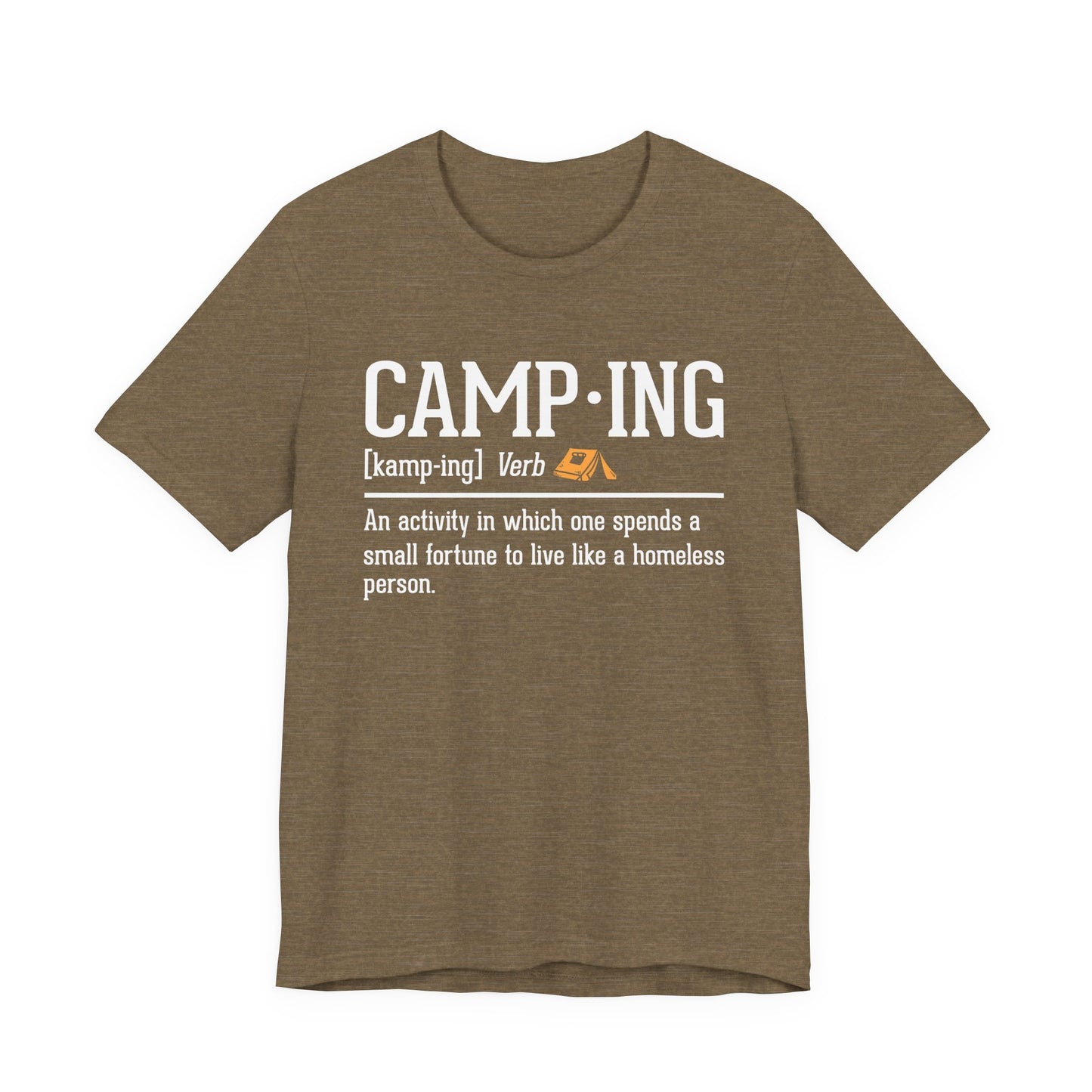 Funny Camping Definition Shirt – Sarcastic Outdoor Tee