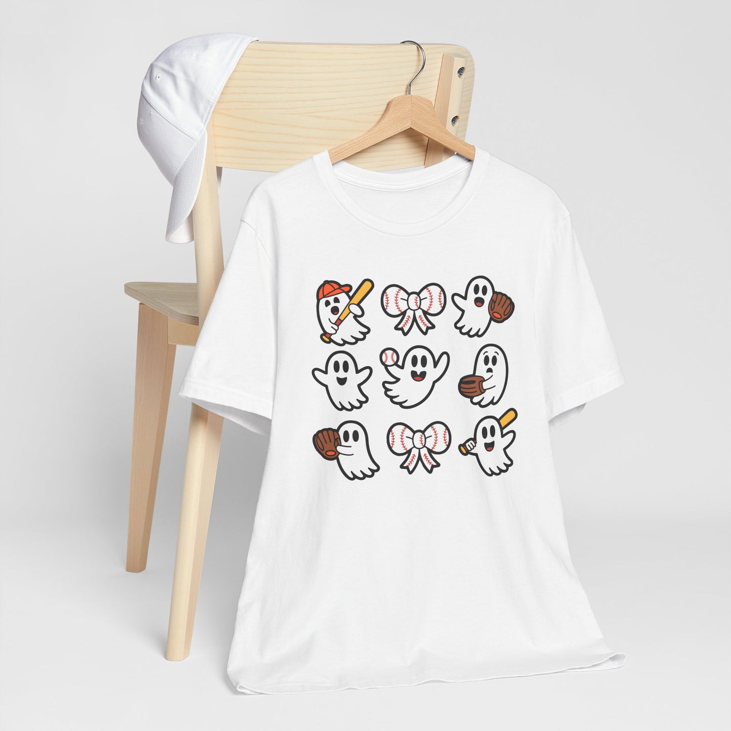 Cute Baseball Ghosts Halloween Spooky T-shirt