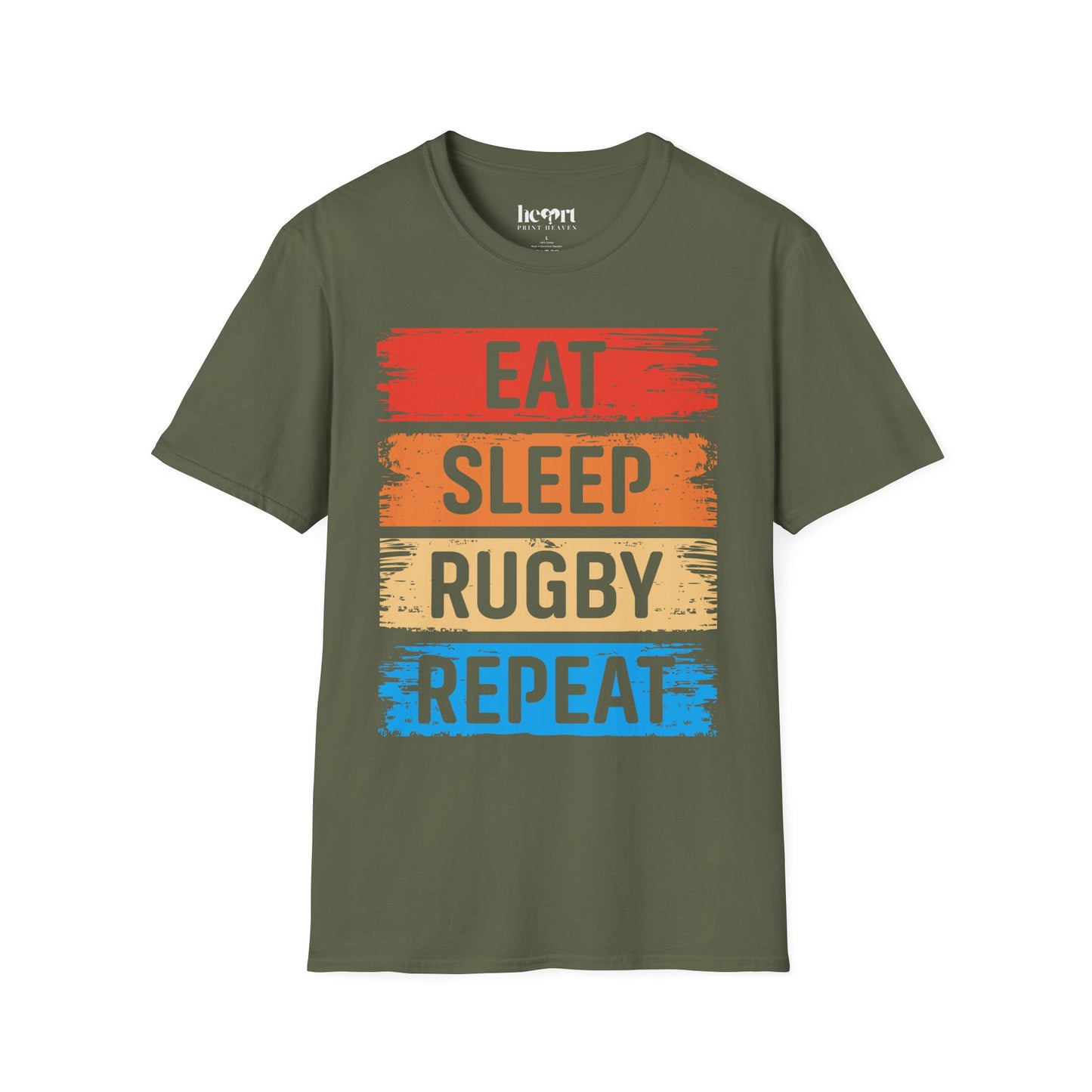 Eat Sleep Rugby Repeat T-Shirt 🏉 | Funny Rugby Gift for Players & Fans