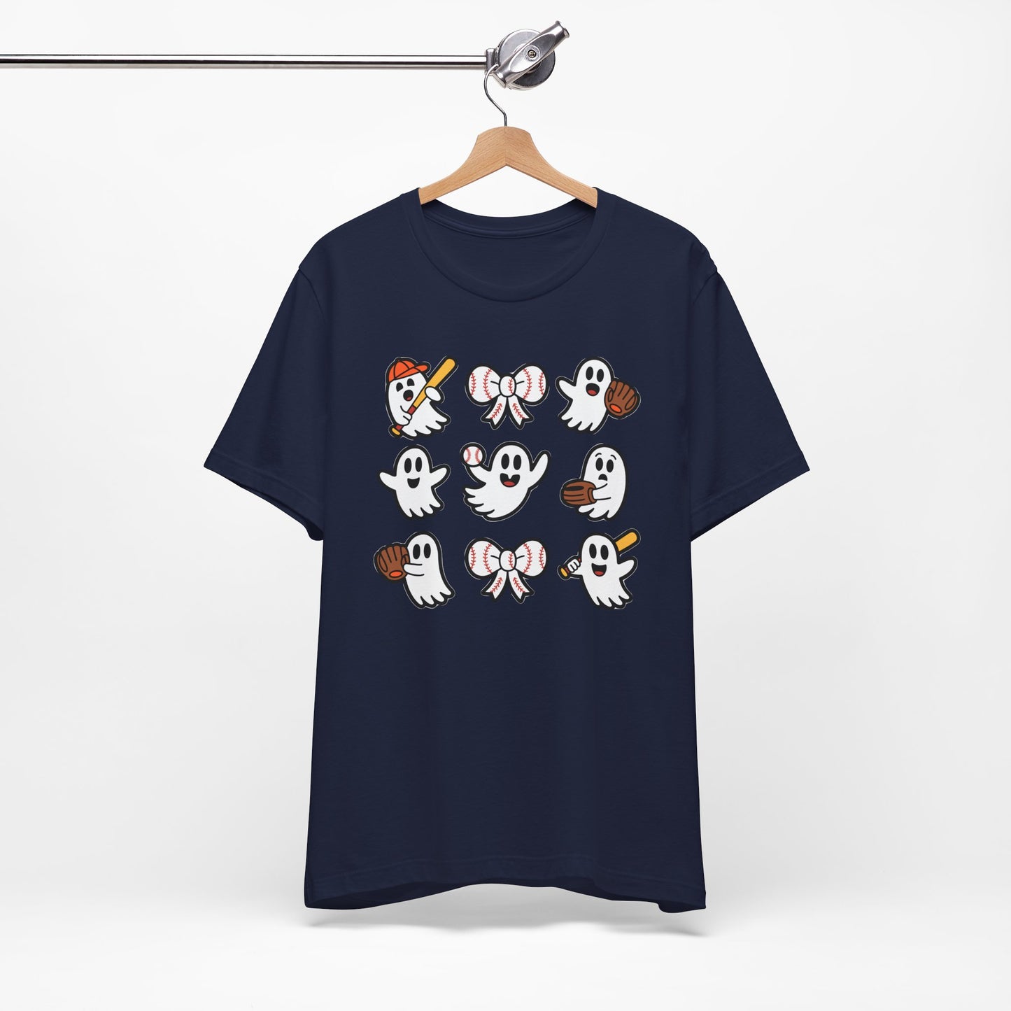 Cute Baseball Ghosts Halloween Spooky T-shirt