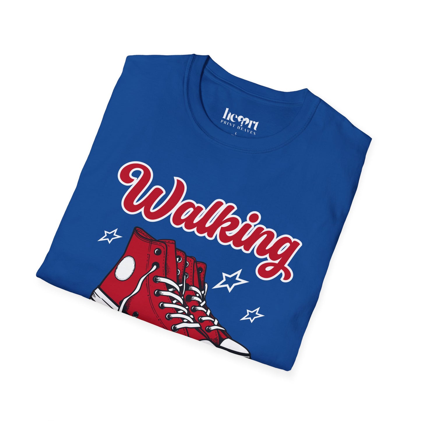 Walking Buddies T-Shirt 👟 | Red Shoes Design for Walking Partners & Friends