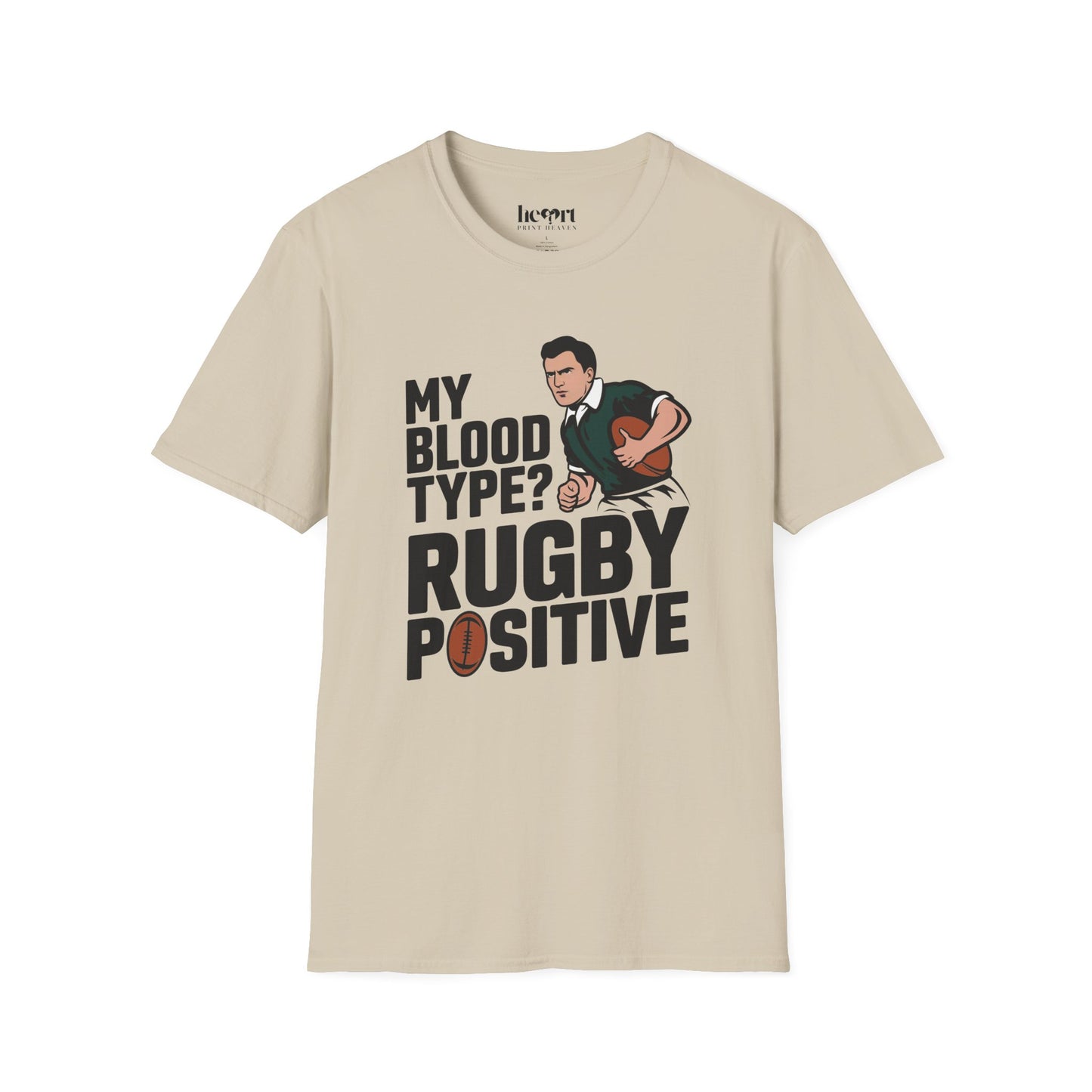 My Blood Type? Rugby Positive T-Shirt 🏉 | Funny Rugby Enthusiast Tee