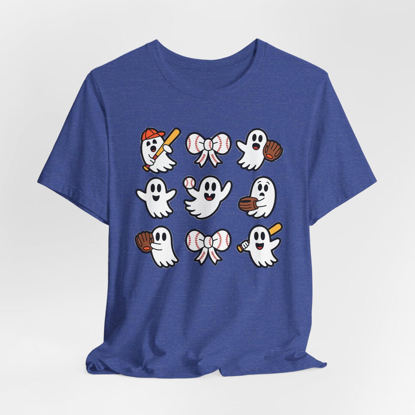 Cute Baseball Ghosts Halloween Spooky T-shirt