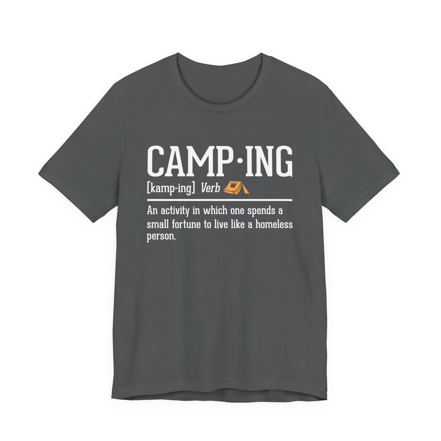 Funny Camping Definition Shirt – Sarcastic Outdoor Tee