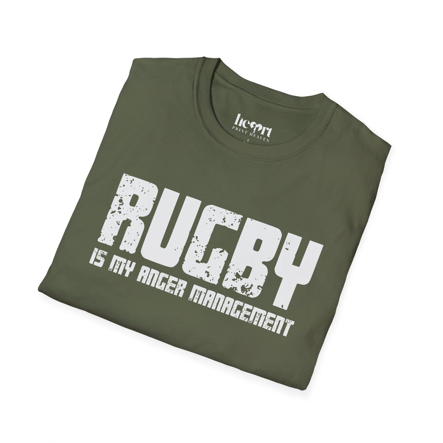 Rugby Is My Anger Management T-Shirt – Funny Rugby Lover's Tee 🏉😂