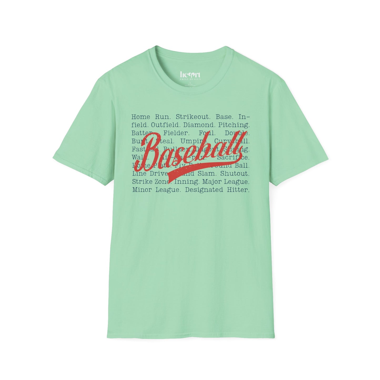 Baseball Passion Typography T-Shirt ⚾ – Vintage-Inspired Baseball Tee for Players & Fans