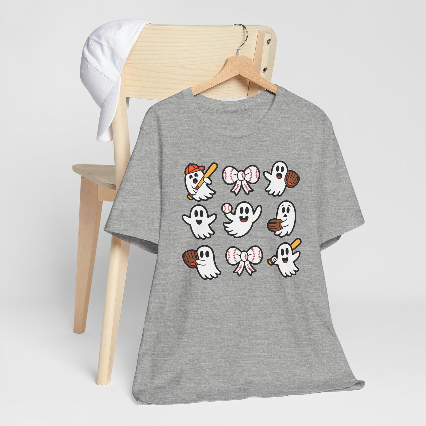 Cute Baseball Ghosts Halloween Spooky T-shirt
