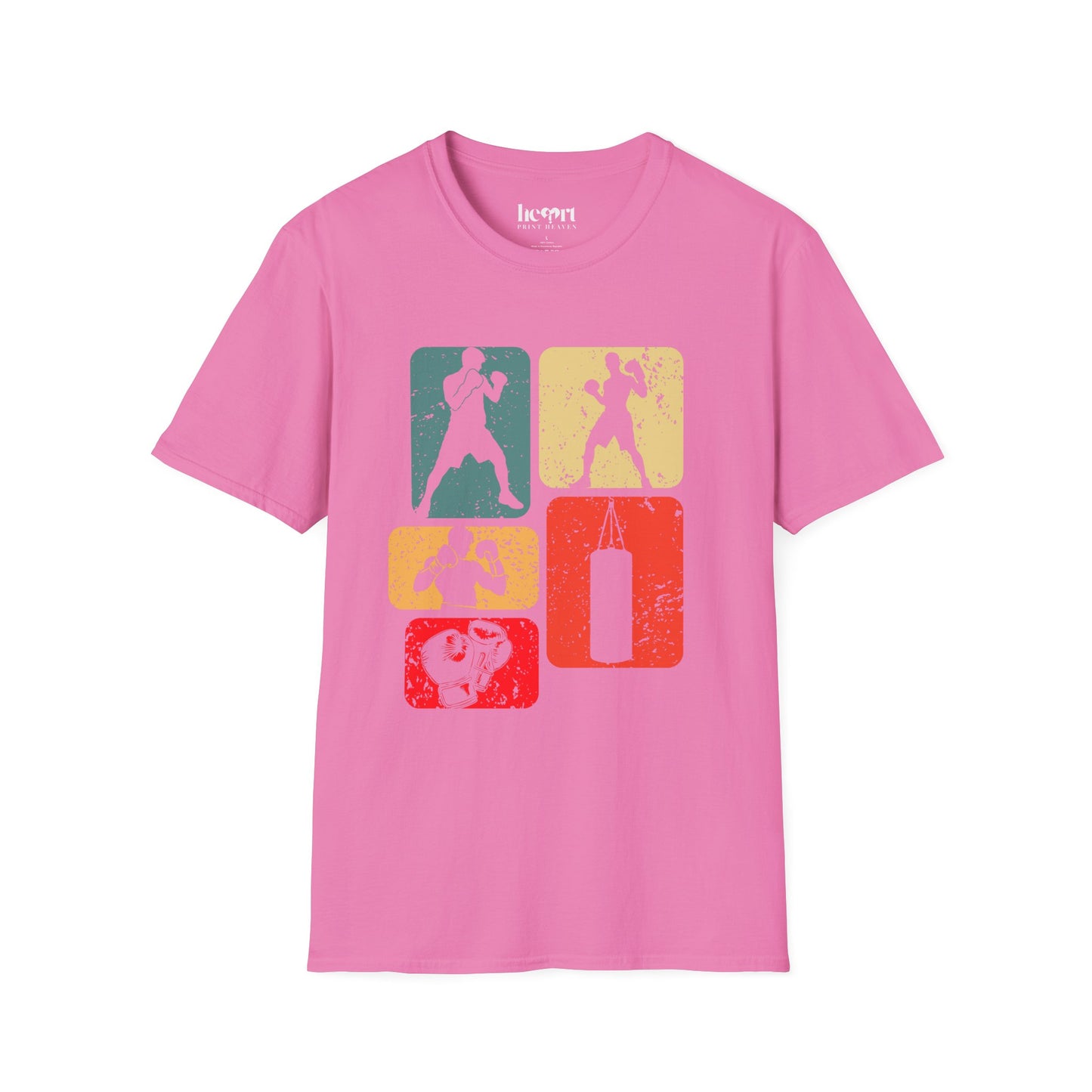 Dynamic Boxing Collage T-Shirt – Unique Graphic Tee for Boxing Enthusiasts 🥊