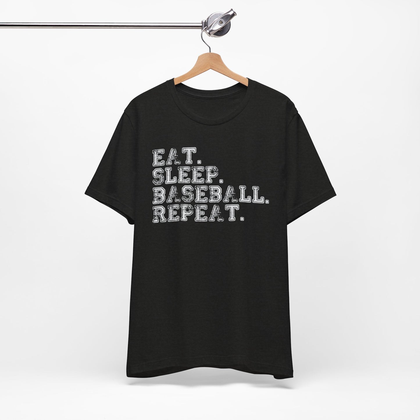 EAT SLEEP BASEBALL REPEAT Baseball T-shirt