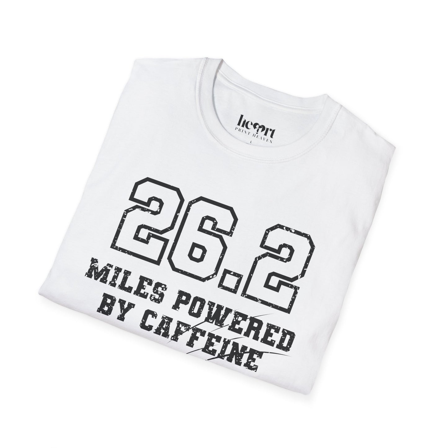 26.2 Miles Powered by Caffeine And Bad Decisions – Funny Marathon Running T-Shirt