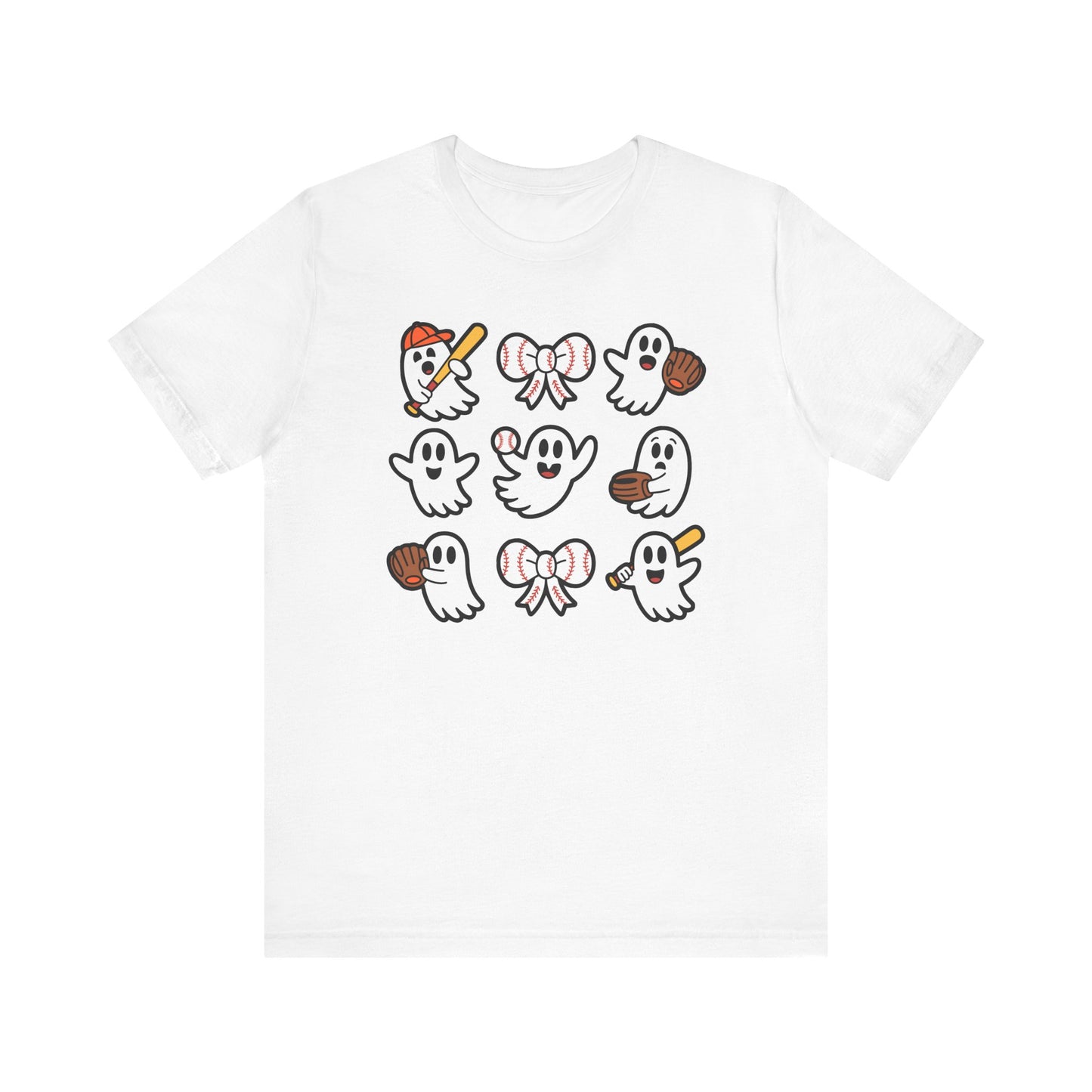 Cute Baseball Ghosts Halloween Spooky T-shirt