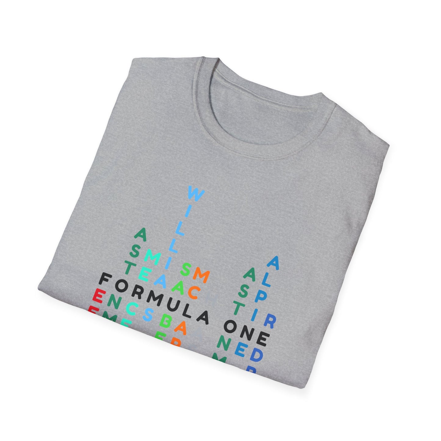 Formula 1 Team Word Art T-Shirt β Unique Grid Design for F1 Fans