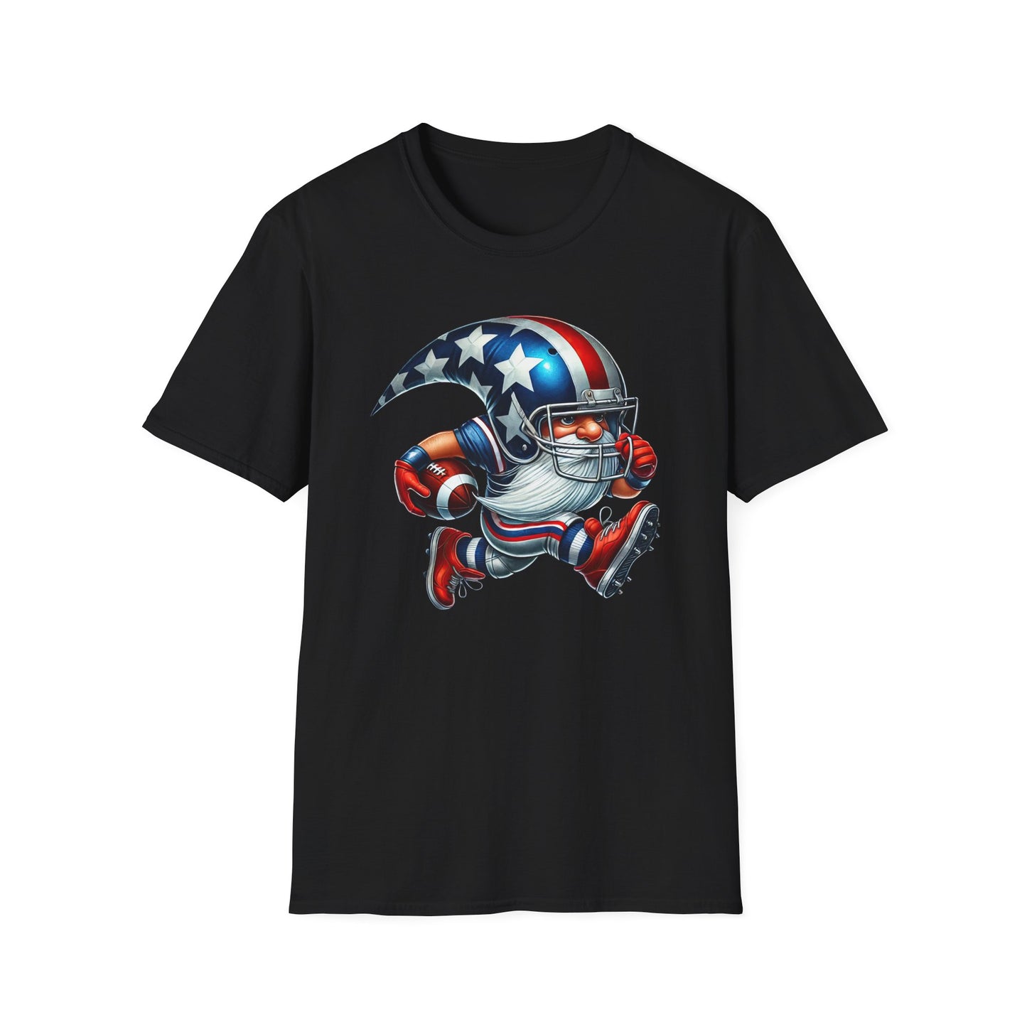 American Flag Gnome Football T‑Shirt – Unisex Fit