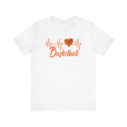 Born To Play Basketball funny Heartbeat Basketball T-Shirt
