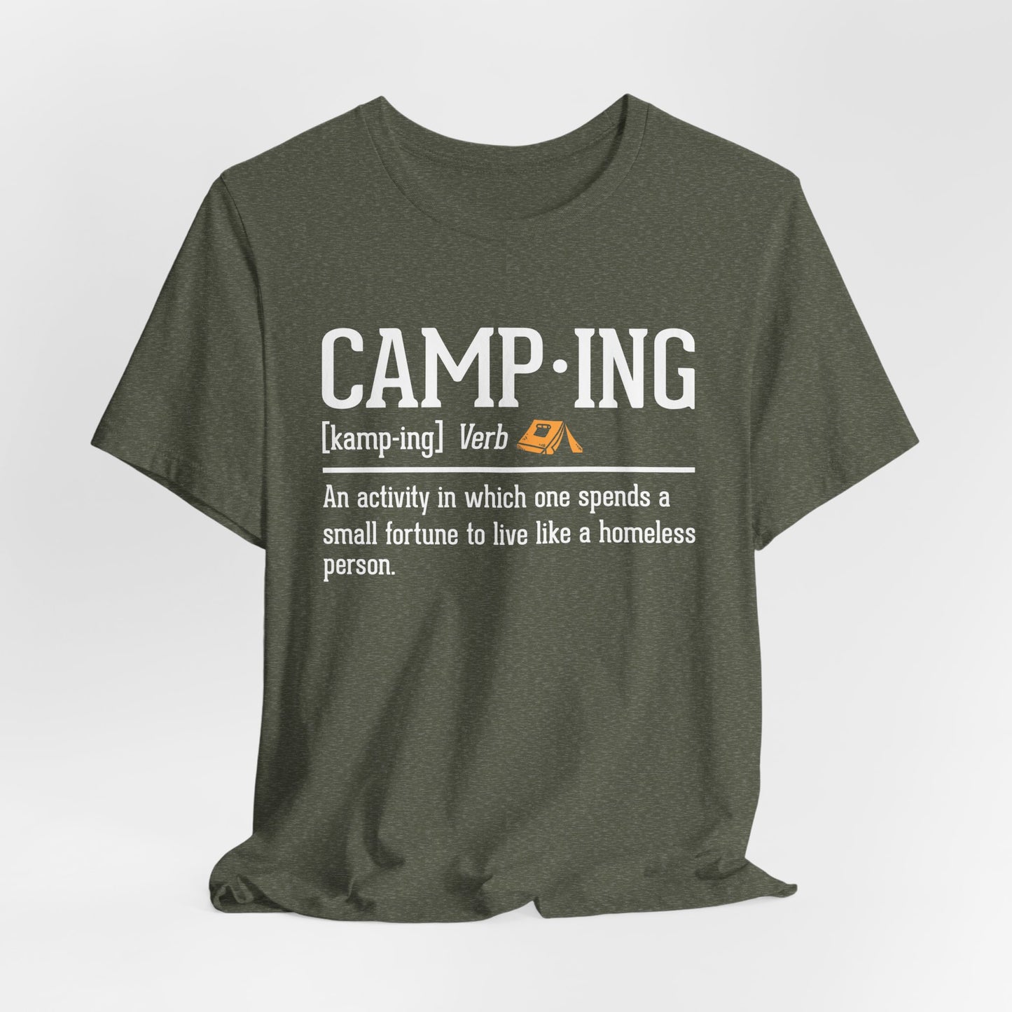 Funny Camping Definition Shirt – Sarcastic Outdoor Tee