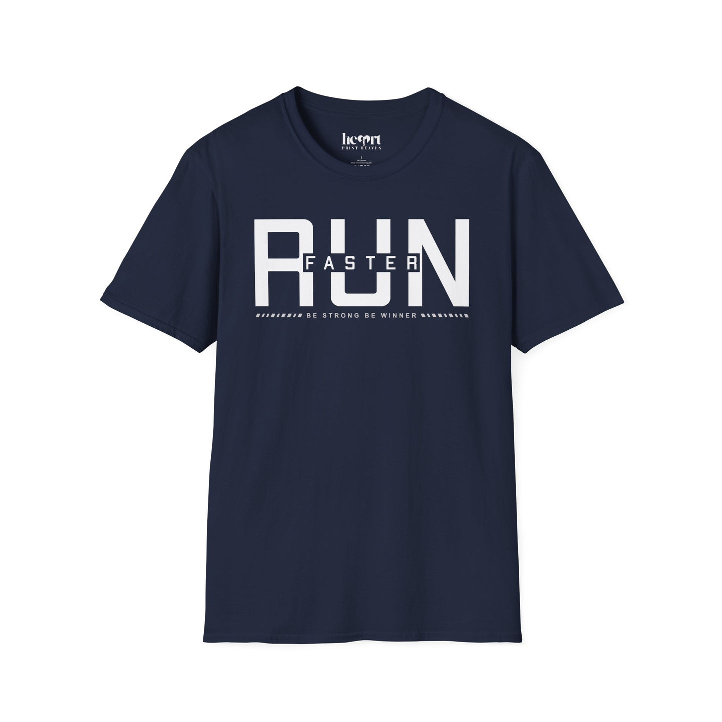 Run Faster Be Strong Be Winner T-Shirt – Motivational Running Shirt for Athletes & Runners