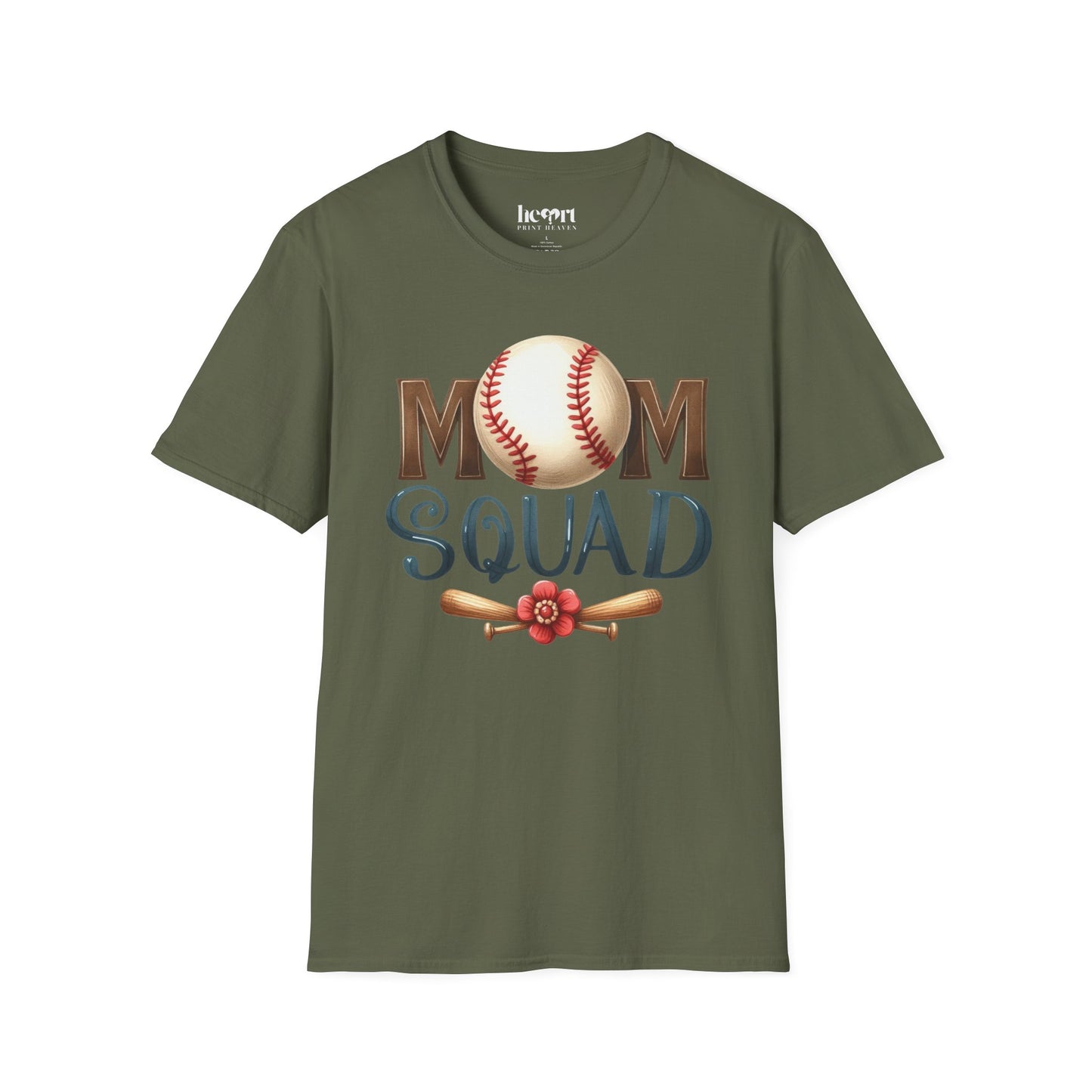 Mom Squad Baseball T-Shirt ⚾🌸 – Game Day Tee for Proud Baseball Moms