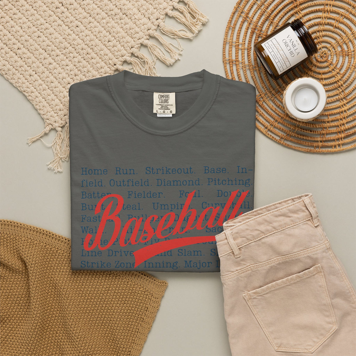 Baseball Passion Typography T-Shirt ⚾ | Vintage-Style Baseball Fan Tee