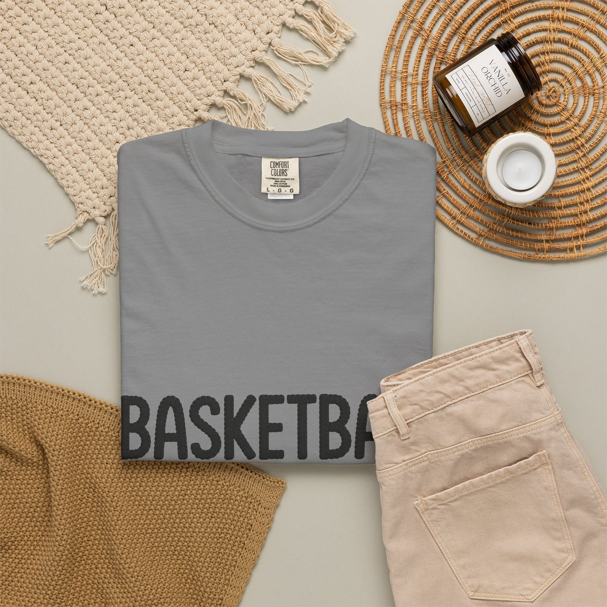 Basketball Mom Faux Embroidery T-Shirt 🏀 | Game Day Sports Mom Tee