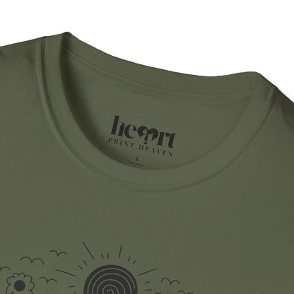 Yoga Doodle Lettering – Artistic & Meditative T-Shirt 🧘‍♀️✨
