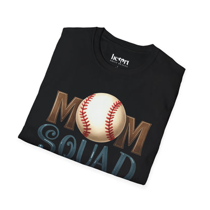 Mom Squad Baseball T-Shirt ⚾🌸 – Game Day Tee for Proud Baseball Moms