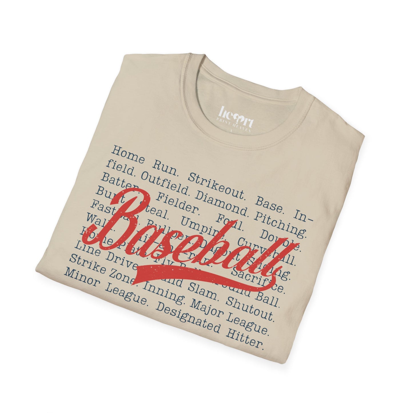 Baseball Passion Typography T-Shirt ⚾ – Vintage-Inspired Baseball Tee for Players & Fans