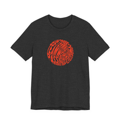 Kld-Basketball-Life Lettering Basketball T-shirt