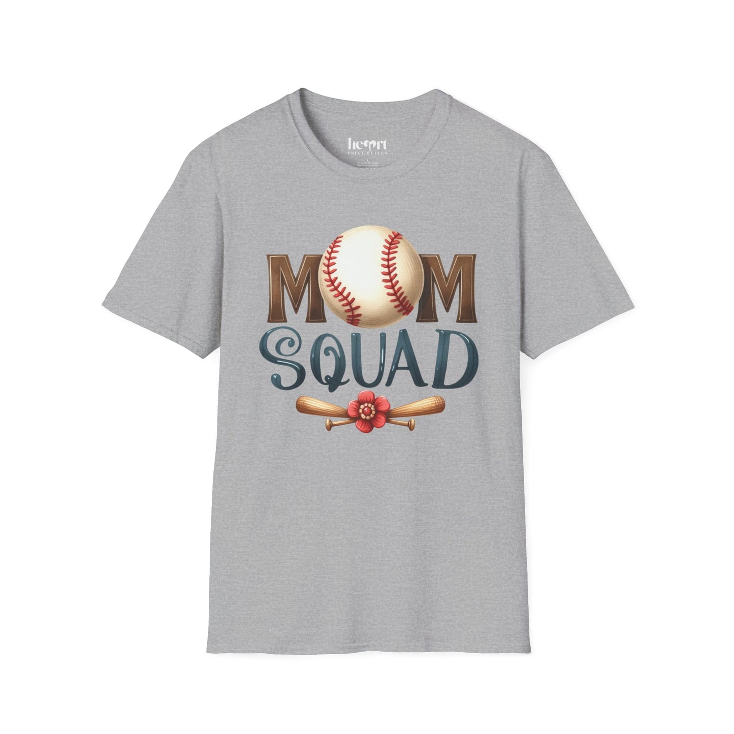 Mom Squad Baseball T-Shirt ⚾🌸 – Game Day Tee for Proud Baseball Moms