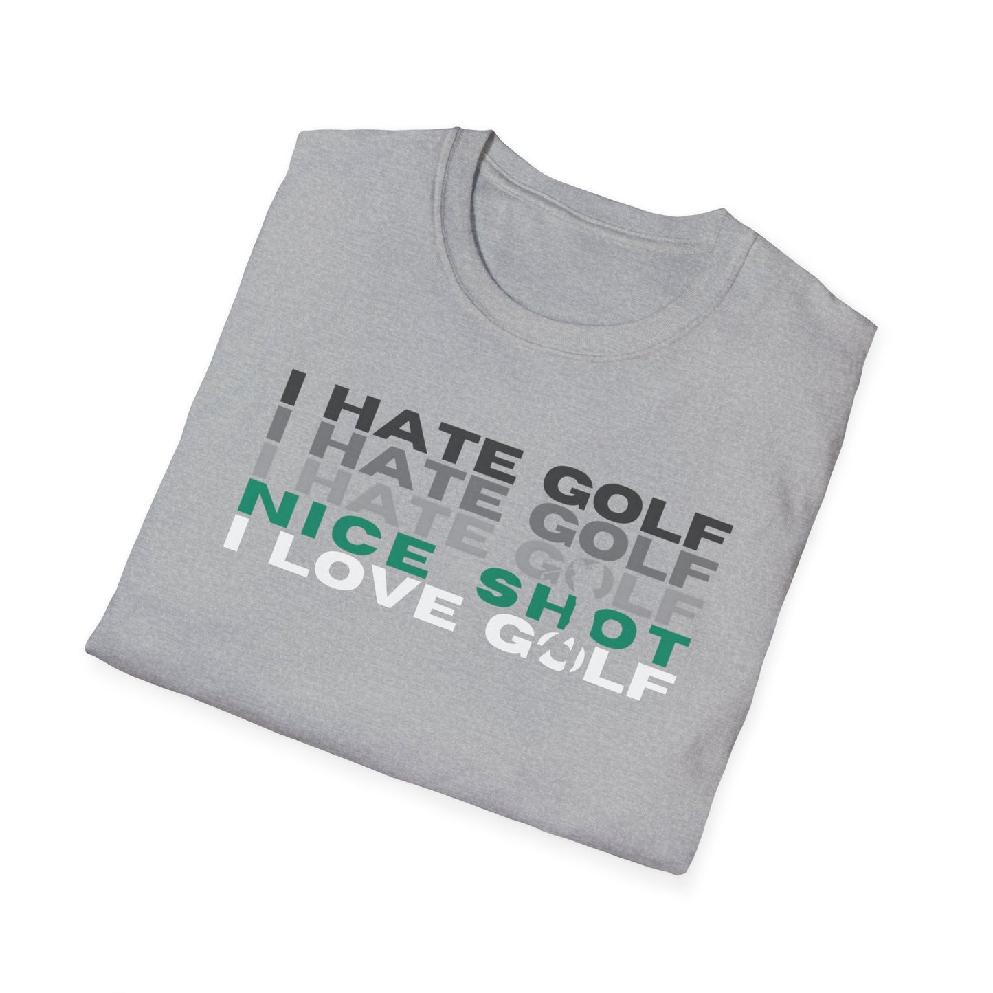 I Hate Golf I Love Golf Tee – Funny Golf Humor Sports Graphic T-Shirt