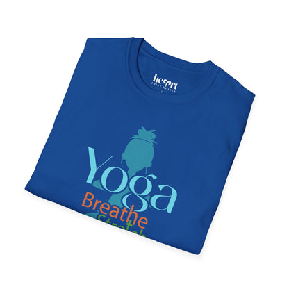 Breathe, Stretch, Relax, Repeat – Minimalist Yoga T-Shirt 🧘‍♀️✨