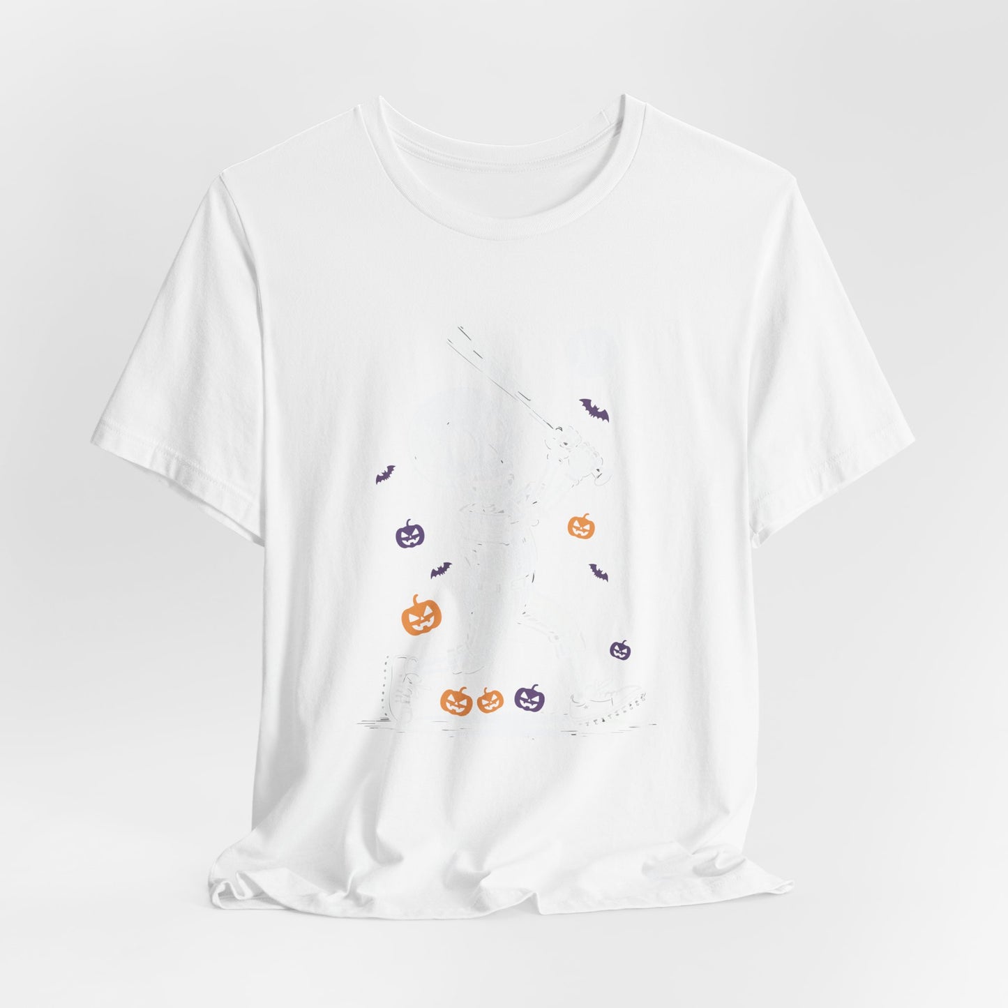 Skeleton Halloween Baseball T-shirt