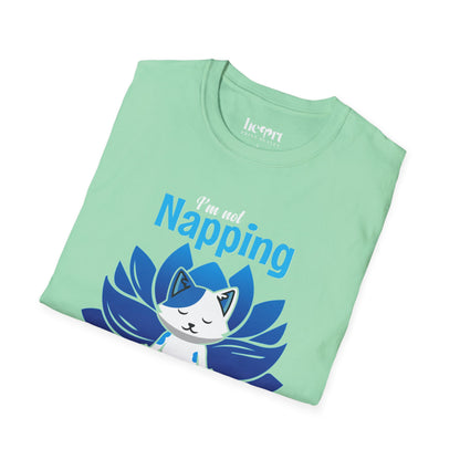 I'm Not Napping, I'm Meditating – Funny Mindfulness T-Shirt 🧘‍♂️✨