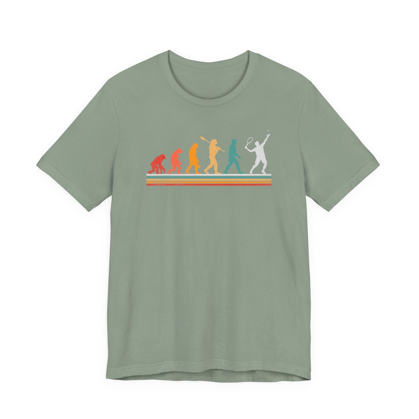 Evolution -Playing-Tennis-T-Shirt