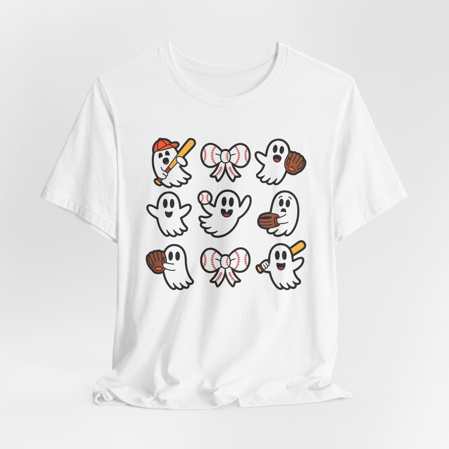 Cute Baseball Ghosts Halloween Spooky T-shirt