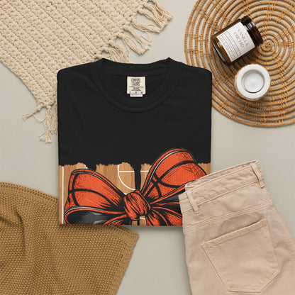 Basketball Bow T-Shirt 🏀 | Team Mom Game Day Tee
