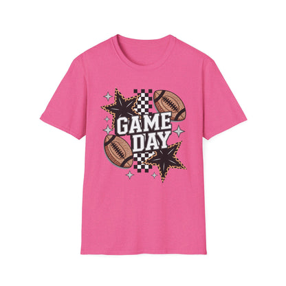 Game Day Leopard Football Tee – Women's & Men's Football Graphic T-Shirt