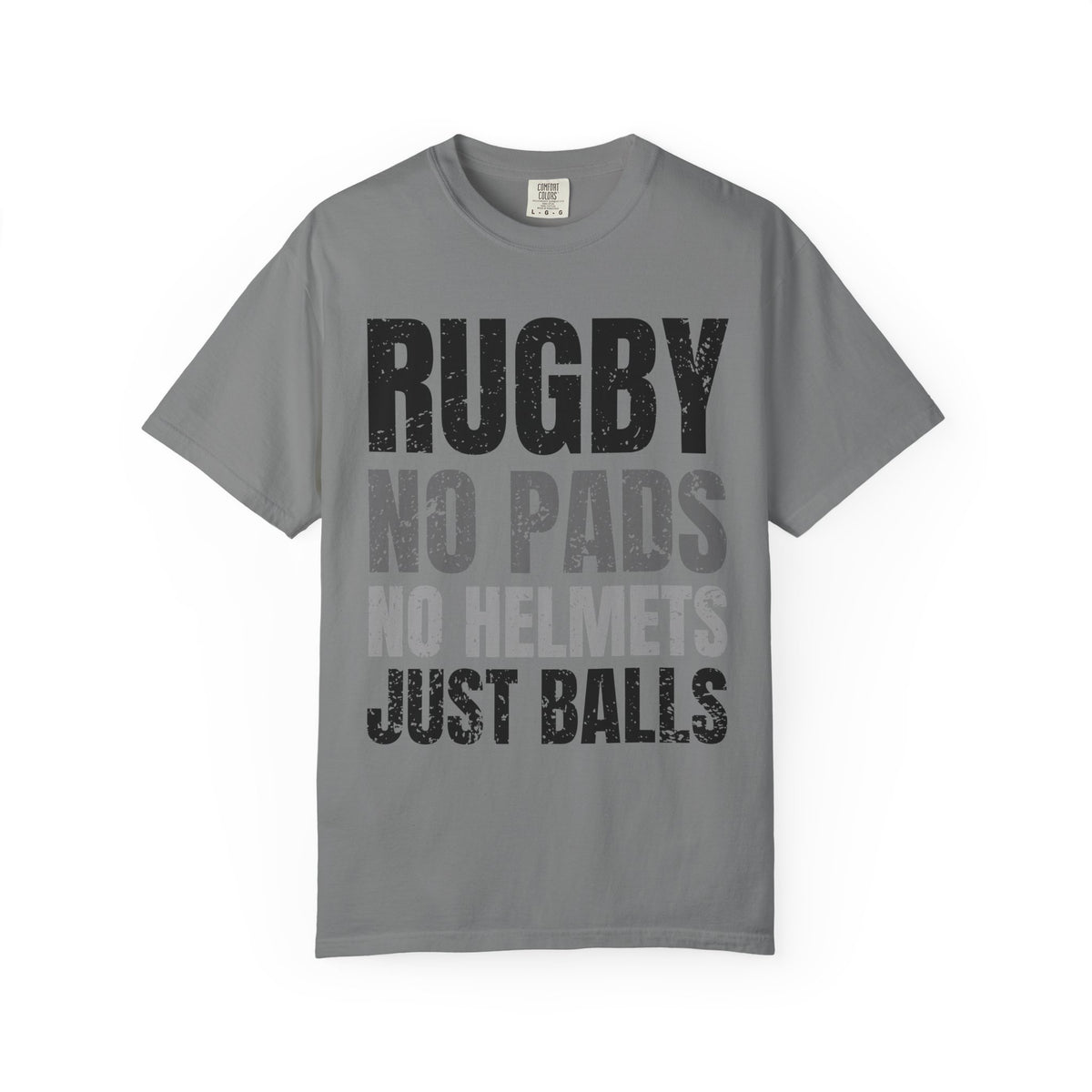 Rugby "No Pads, No Helmets, Just Balls" Funny T-Shirt 🏉 | Bold Rugby Fan Statement Tee