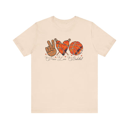 Peace, Love, Basketball T-shirt