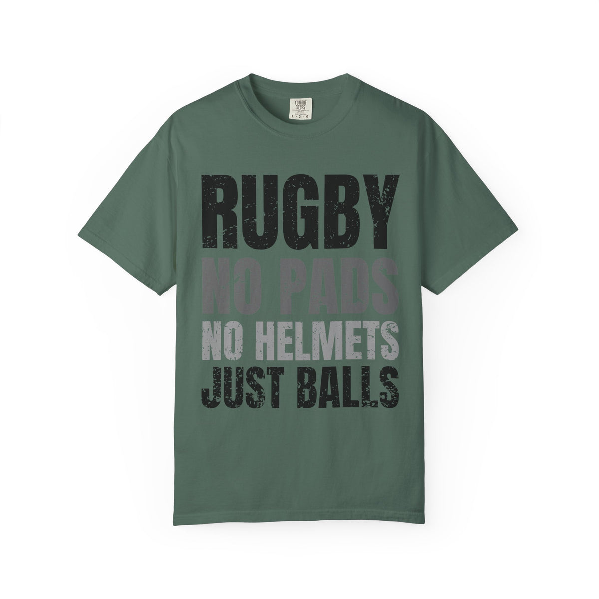 Rugby "No Pads, No Helmets, Just Balls" Funny T-Shirt 🏉 | Bold Rugby Fan Statement Tee