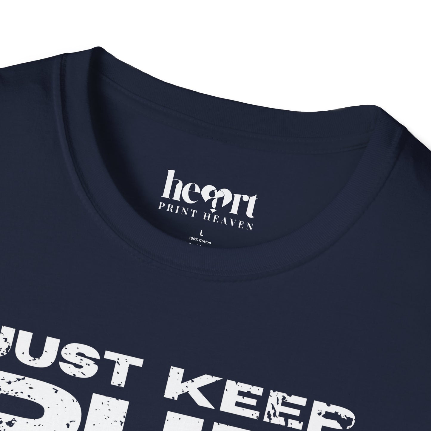Just Keep Running Men's T-Shirt – Motivational Running Apparel for Active Men