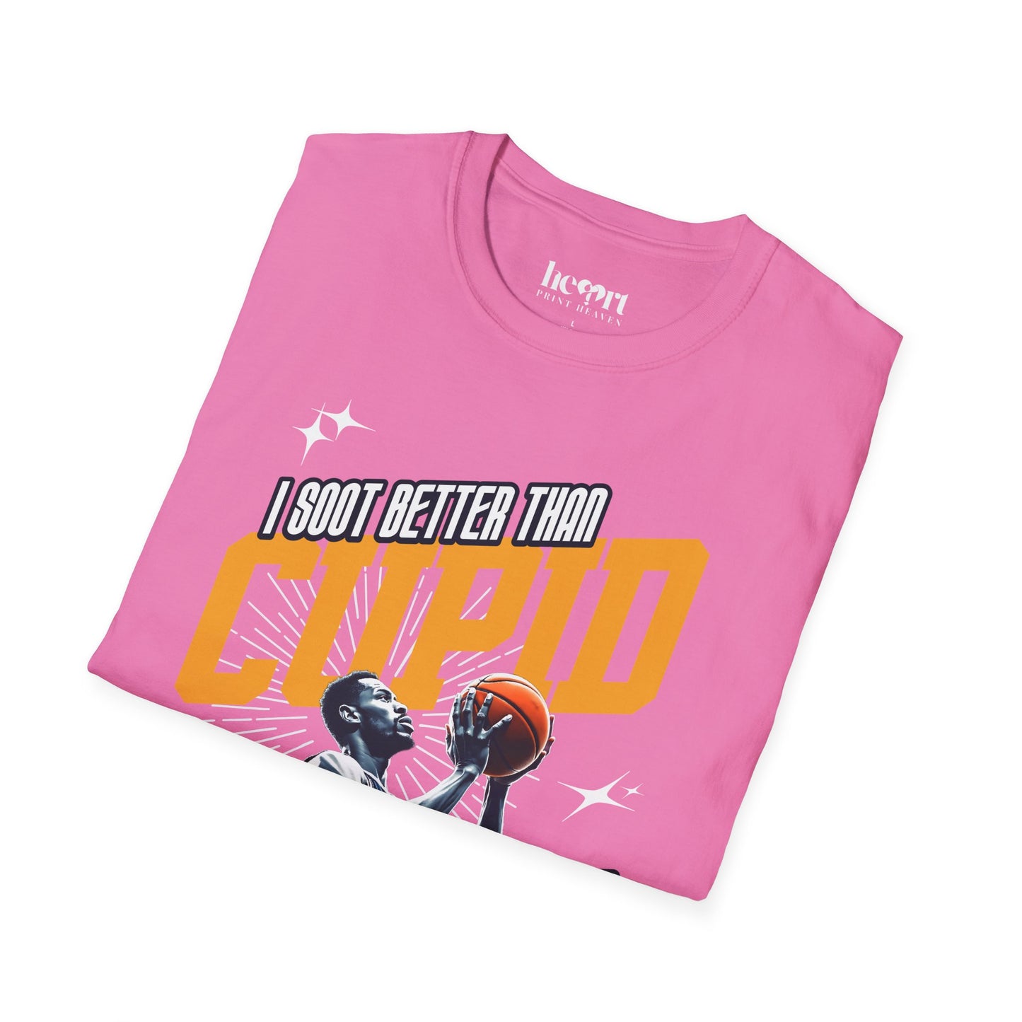 I Shoot Better Than Cupid on Valentine's Day – Funny Basketball T-Shirt