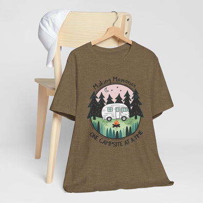 Making Memories One Campsite at a Time – Retro RV Camping Shirt