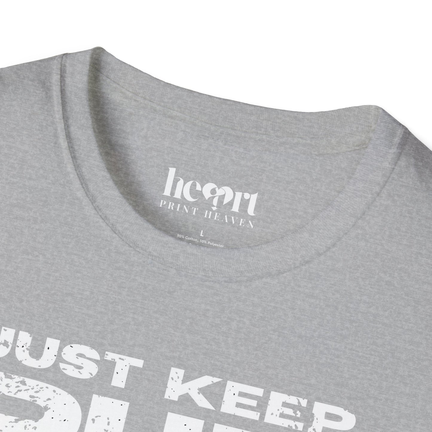 Just Keep Running Women's T-Shirt – Motivational Running Apparel for Active Women