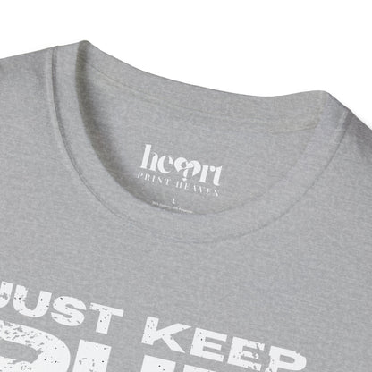 Just Keep Running Women's T-Shirt – Motivational Running Apparel for Active Women