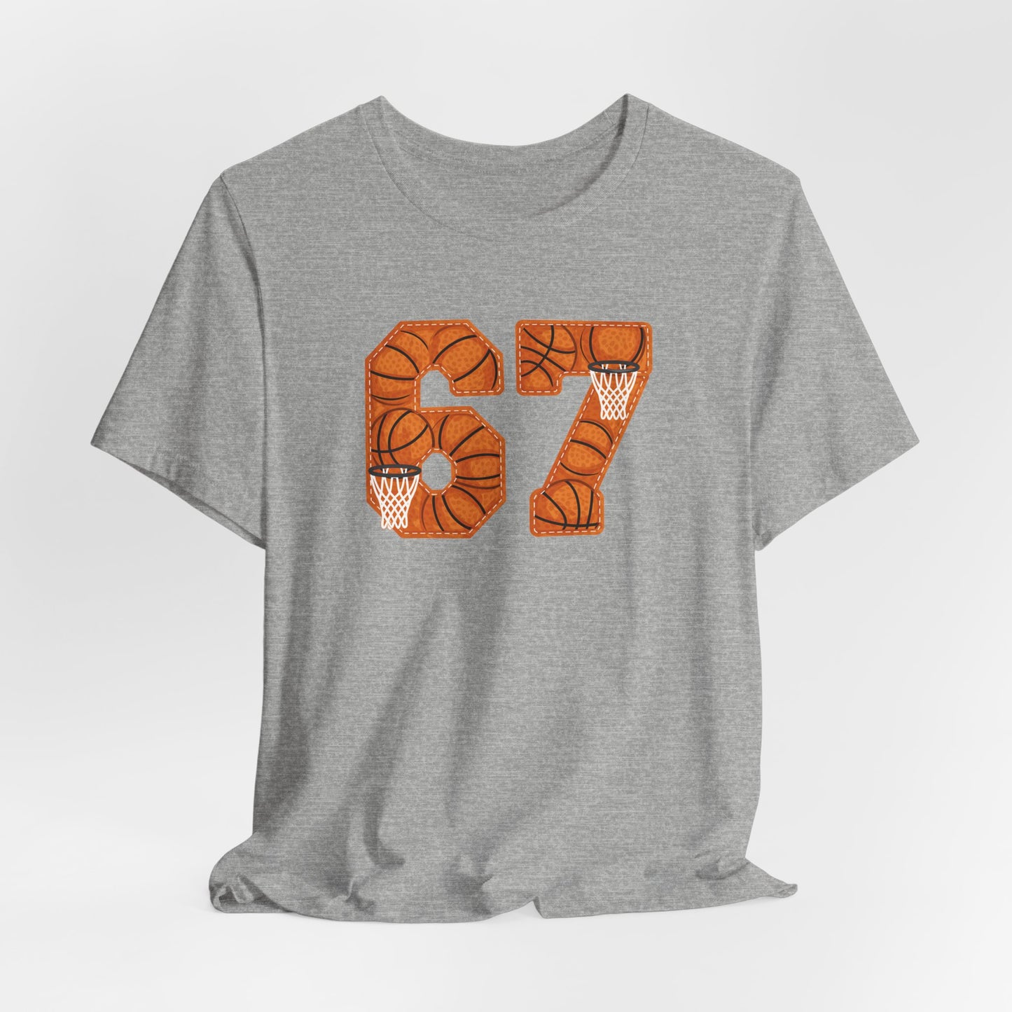 67 Basketball T-Shirt – Unique Basketball Graphic Tee for Fans & Players