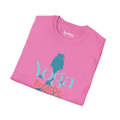 Breathe, Stretch, Relax, Repeat – Minimalist Yoga T-Shirt 🧘‍♀️✨