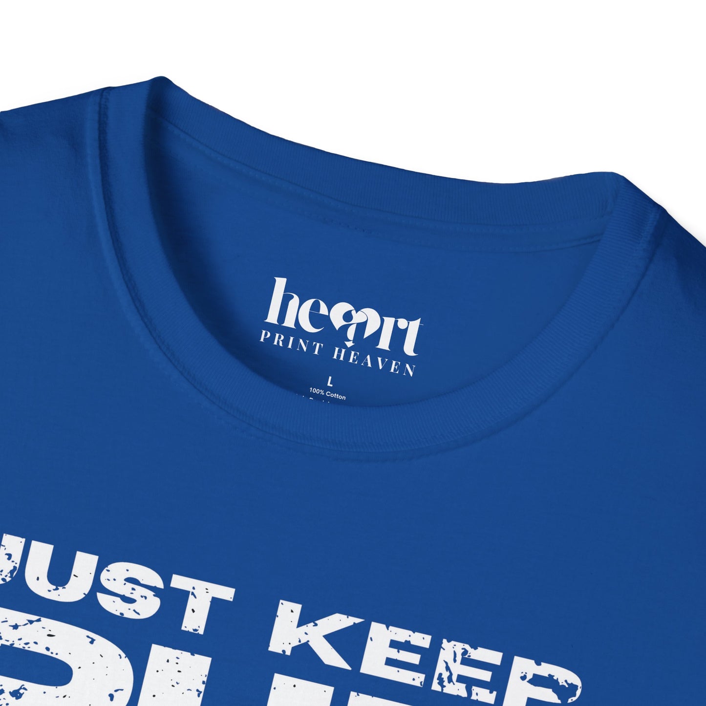 Just Keep Running Men's T-Shirt – Motivational Running Apparel for Active Men